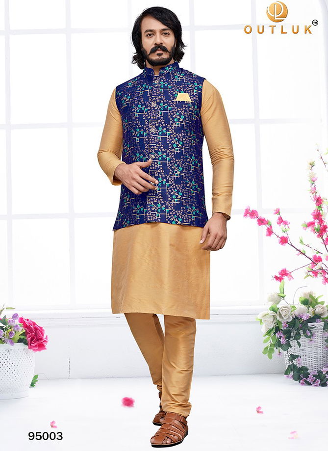 Outluk Vol 95 Ethnic Wear Wholesale Kurta Pajama With Jacket Collection